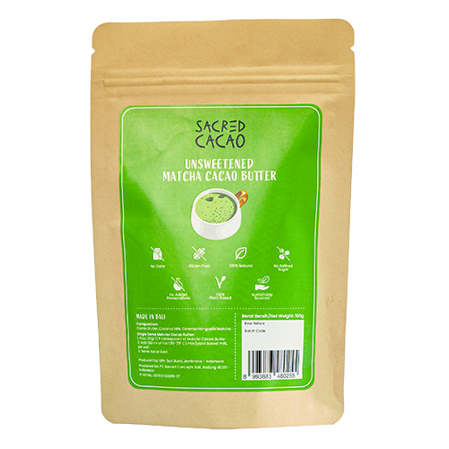 Unsweetened Matcha Cacao Butter