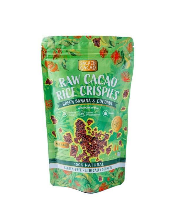 Raw Cacao Rice Crispies Green Banana & Coconut - Image 2